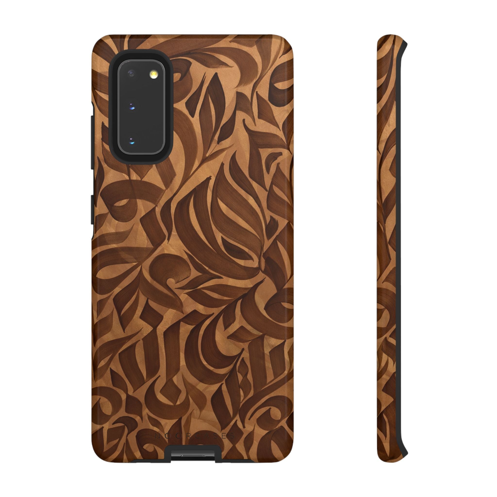 Floral Calligraphy Brown - Tough Case