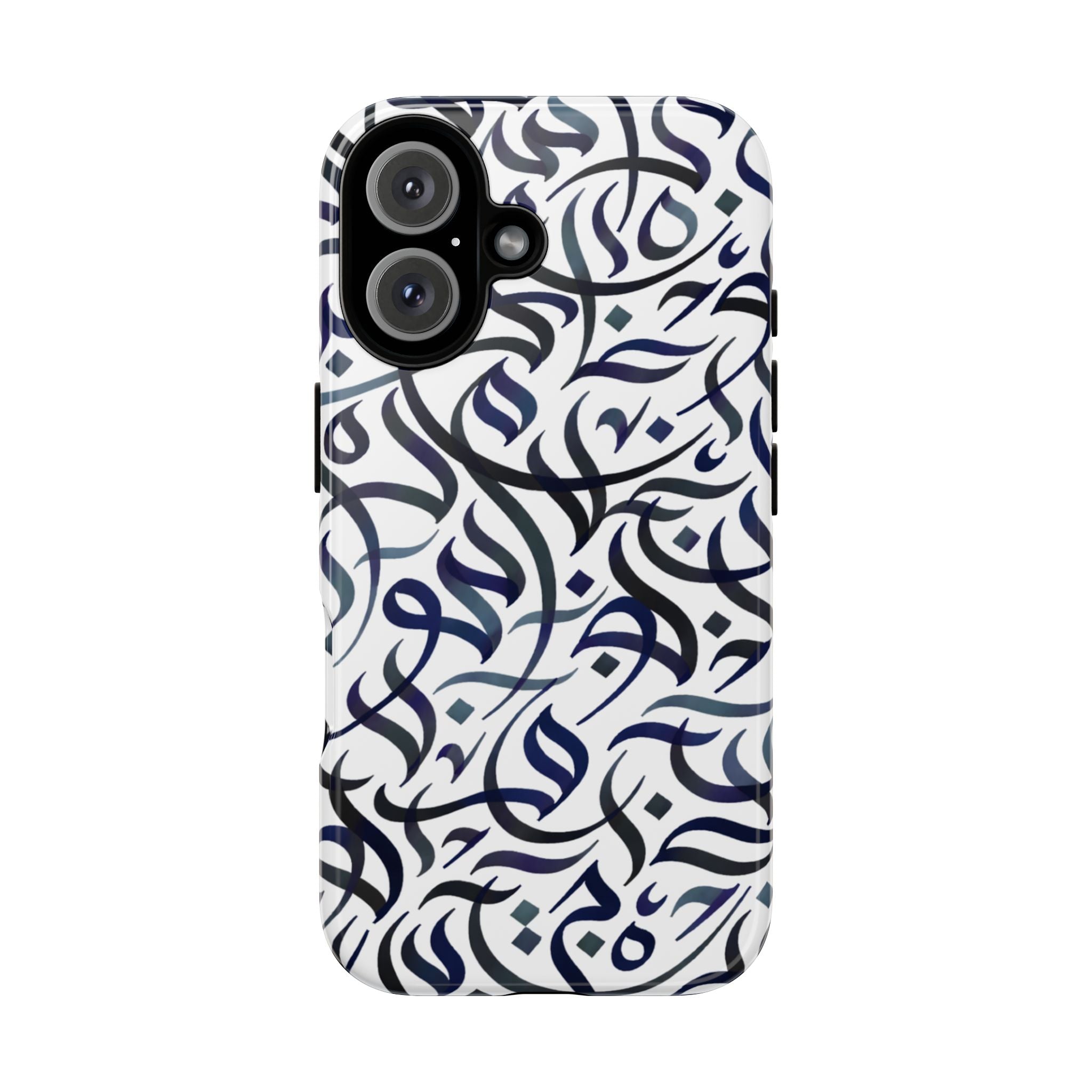Flowing Calligraphy Navy Blue - Tough Case