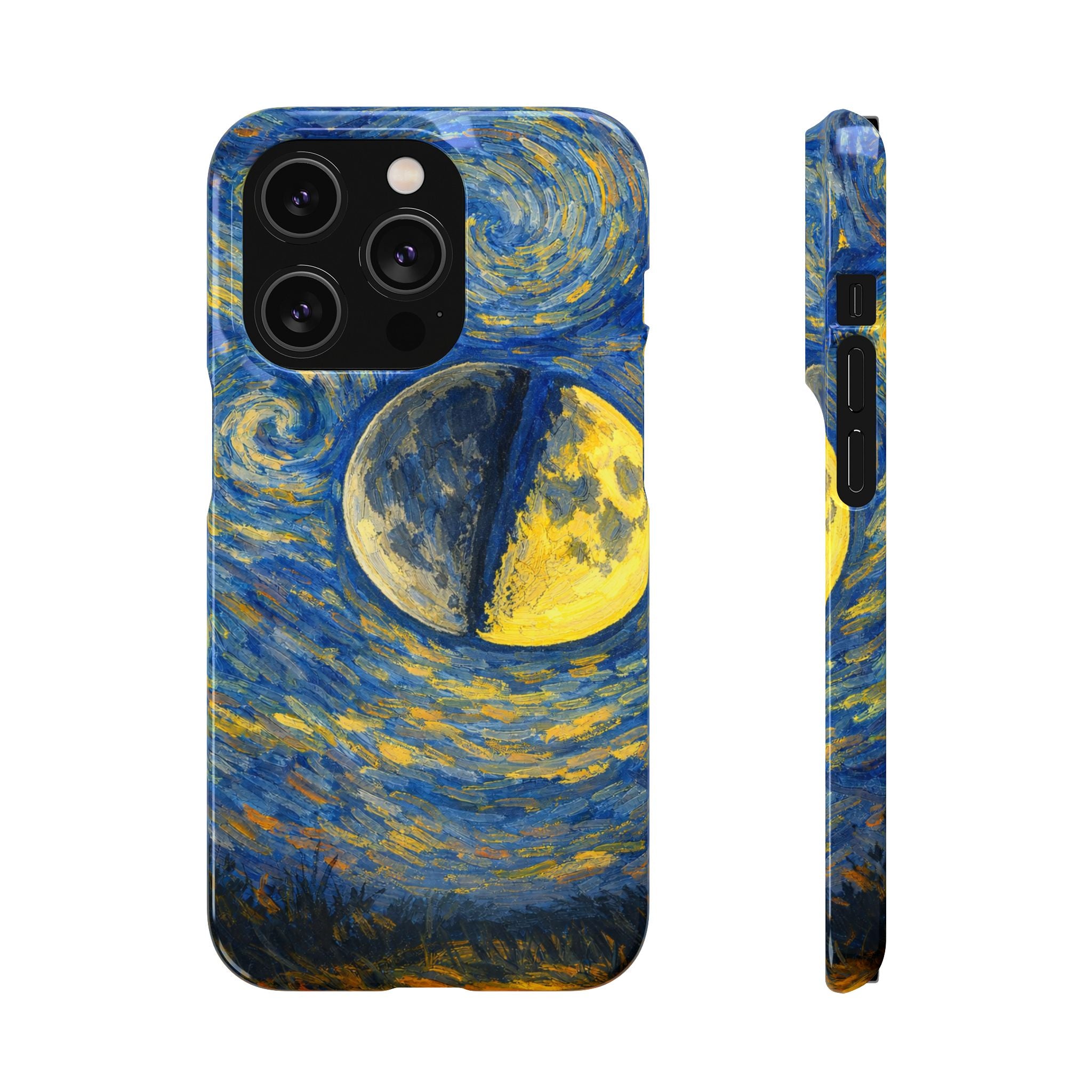 Van Gogh Night Sky Moon Split - Art Case