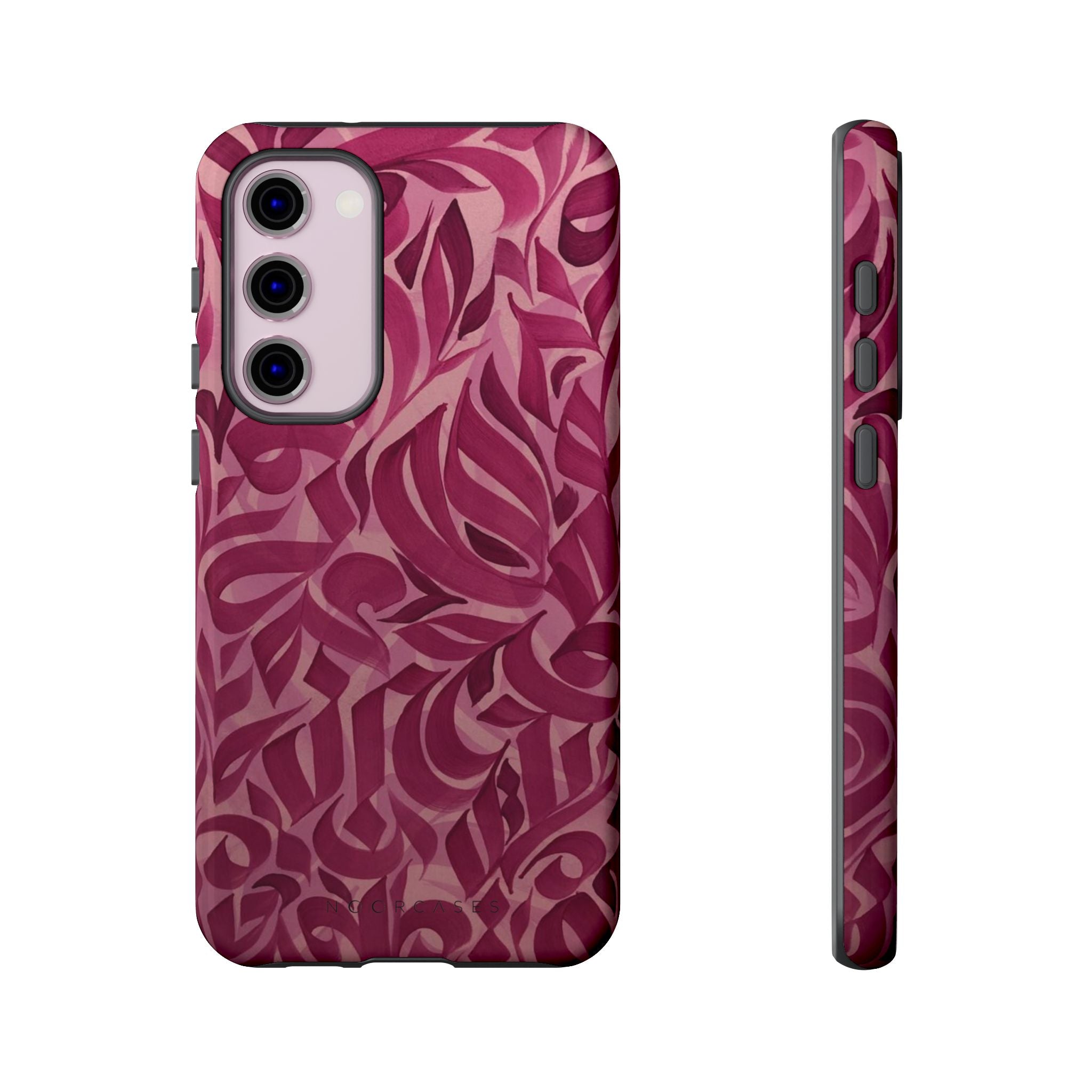 Floral Calligraphy Pink - Tough Case