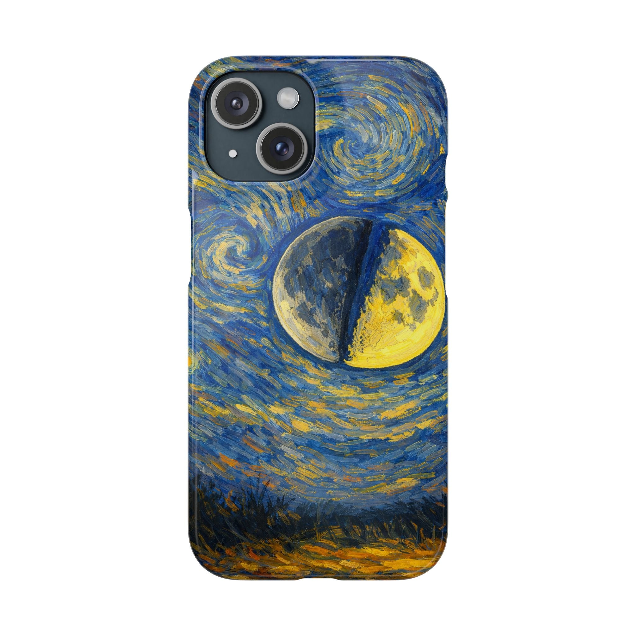 Van Gogh Night Sky Moon Split - Art Case