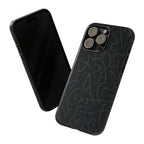 Wooden Calligraphy Black - Tough Case