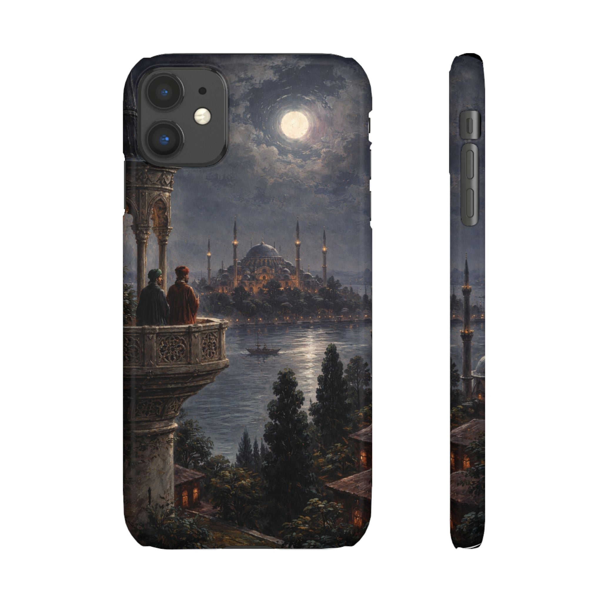 Moonlit Istanbul Landscape - Art Case
