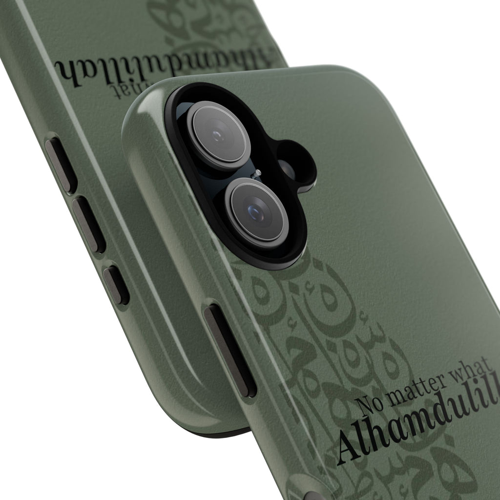 ''Alhamdulillah'' Olive Green - Tough Case