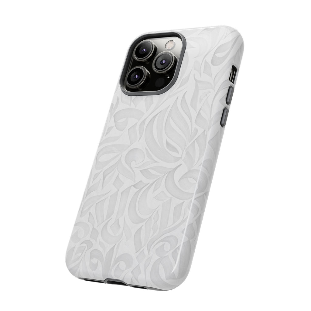 Floral Calligraphy White - Tough Case