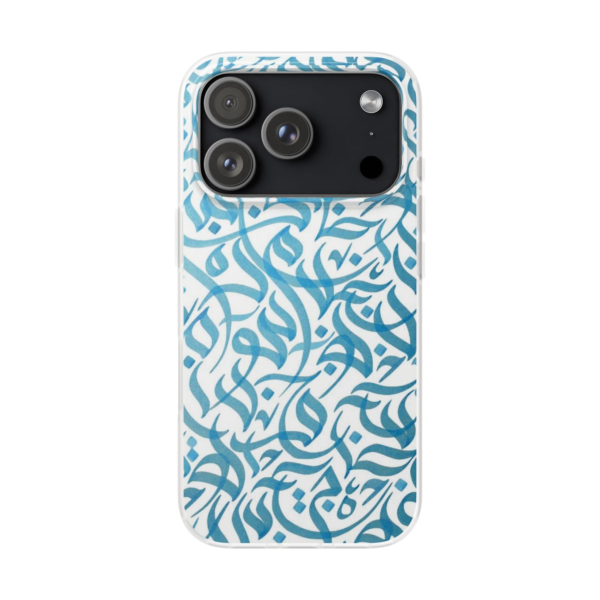 Arabic Calligraphy Blue - Flexi Case