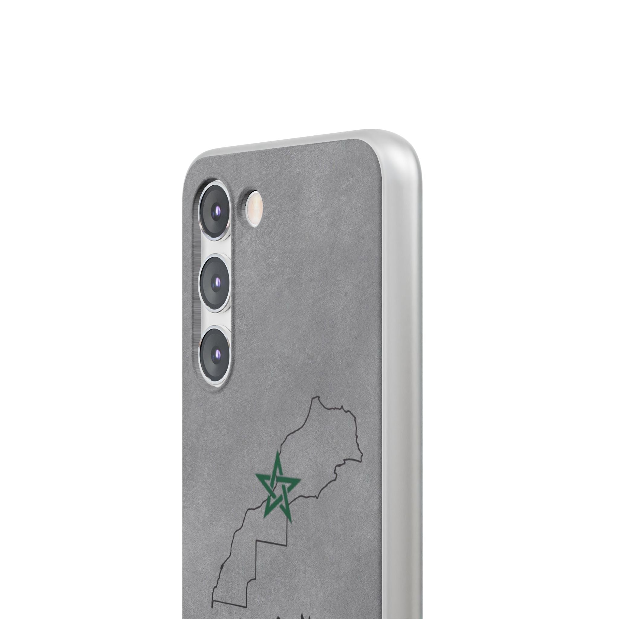 Morocco (+212) Grey - Flexi Case