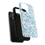 Flowing Calligraphy Blue - Magnetic Case