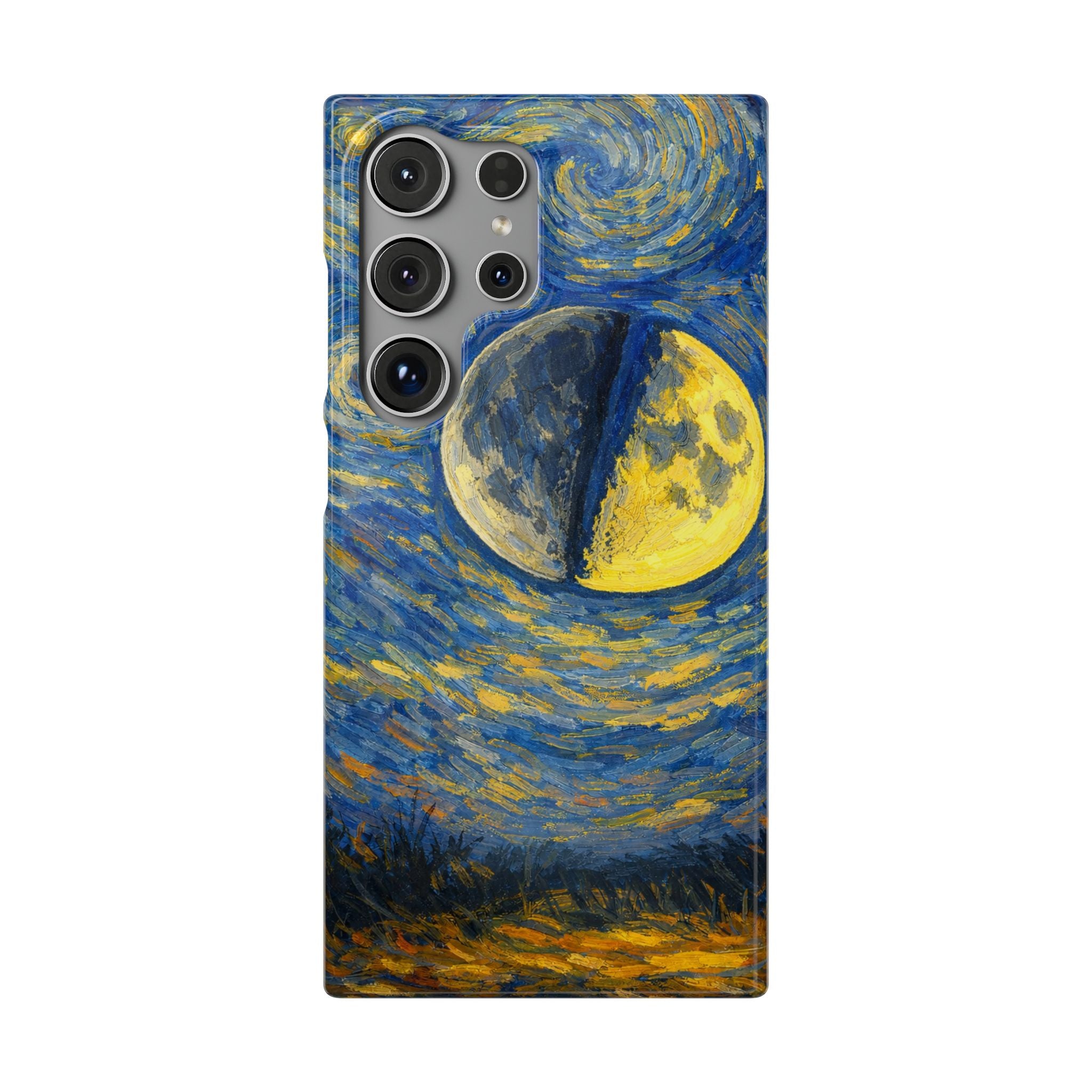 Van Gogh Night Sky Moon Split - Art Case