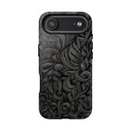 Floral Calligraphy Black - Tough Case