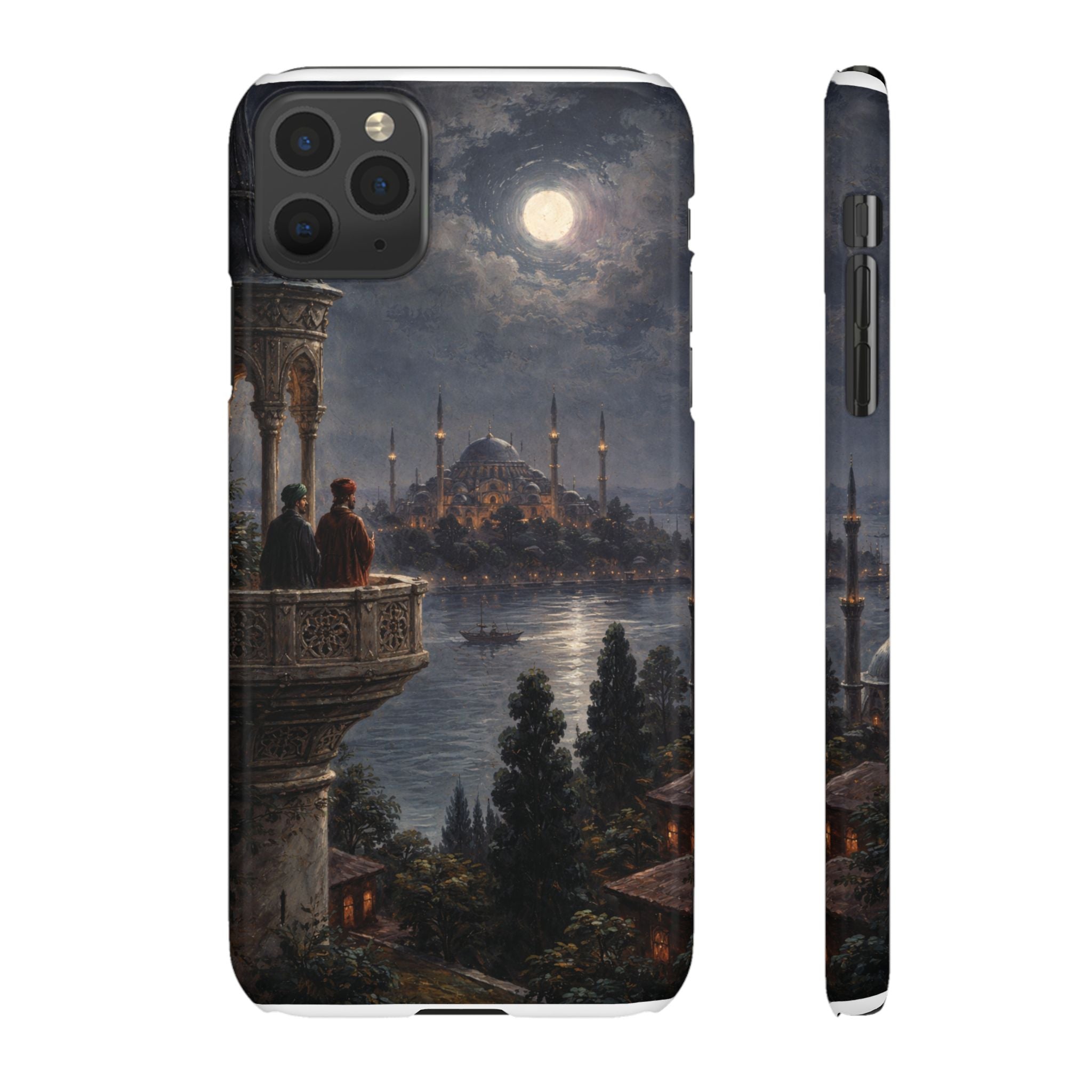 Moonlit Istanbul Landscape - Art Case