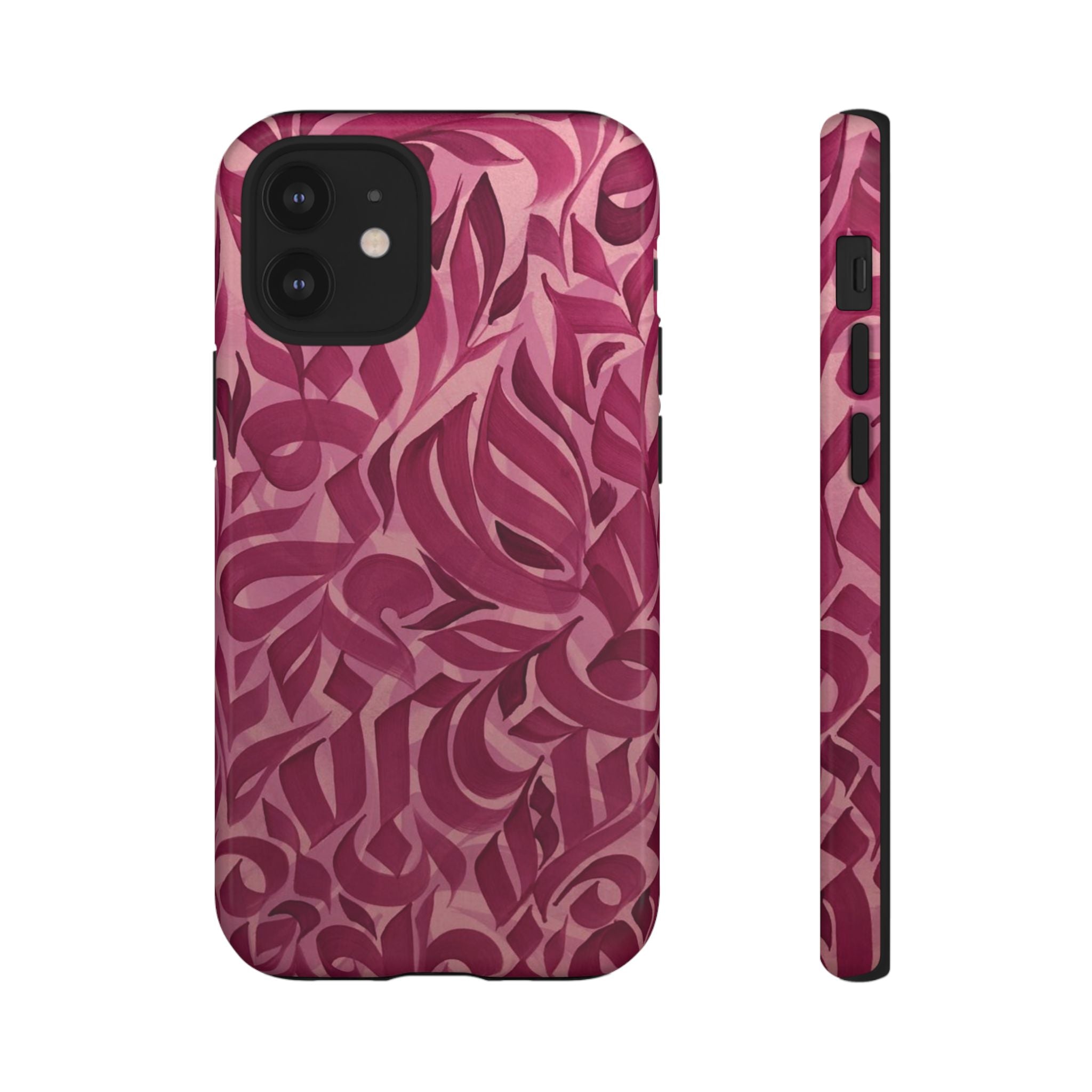 Floral Calligraphy Pink - Tough Case