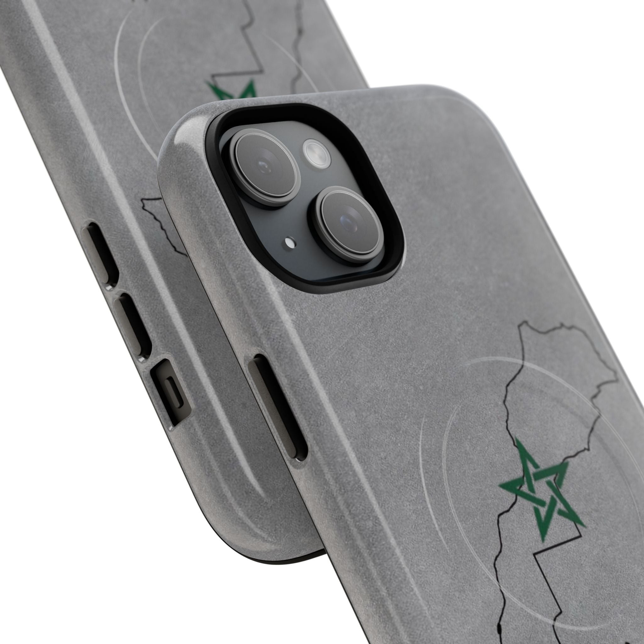 Morocco (+212) Grey - Magnetic Case
