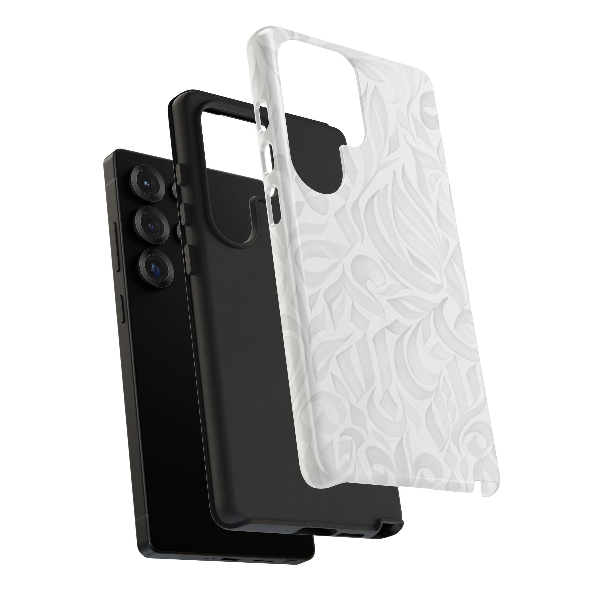 Floral Calligraphy White - Tough Case