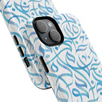 Flowing Calligraphy Blue - Magnetic Case