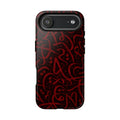 Wooden Calligraphy  Red - Tough Case