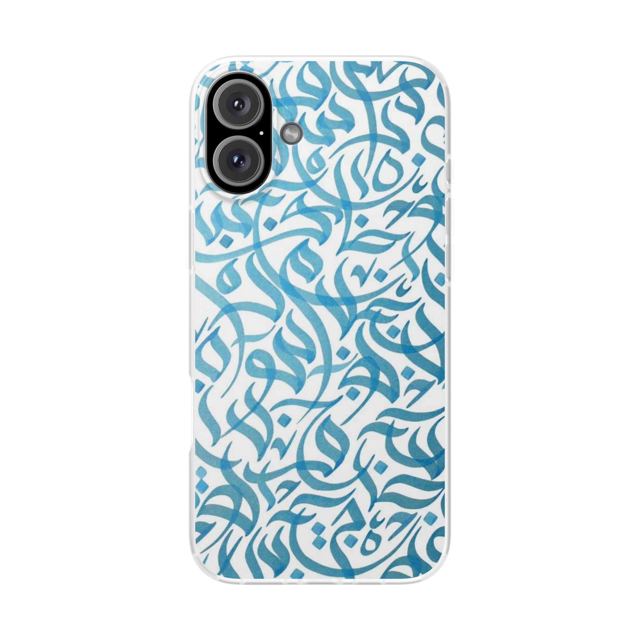 Arabic Calligraphy Blue - Flexi Case