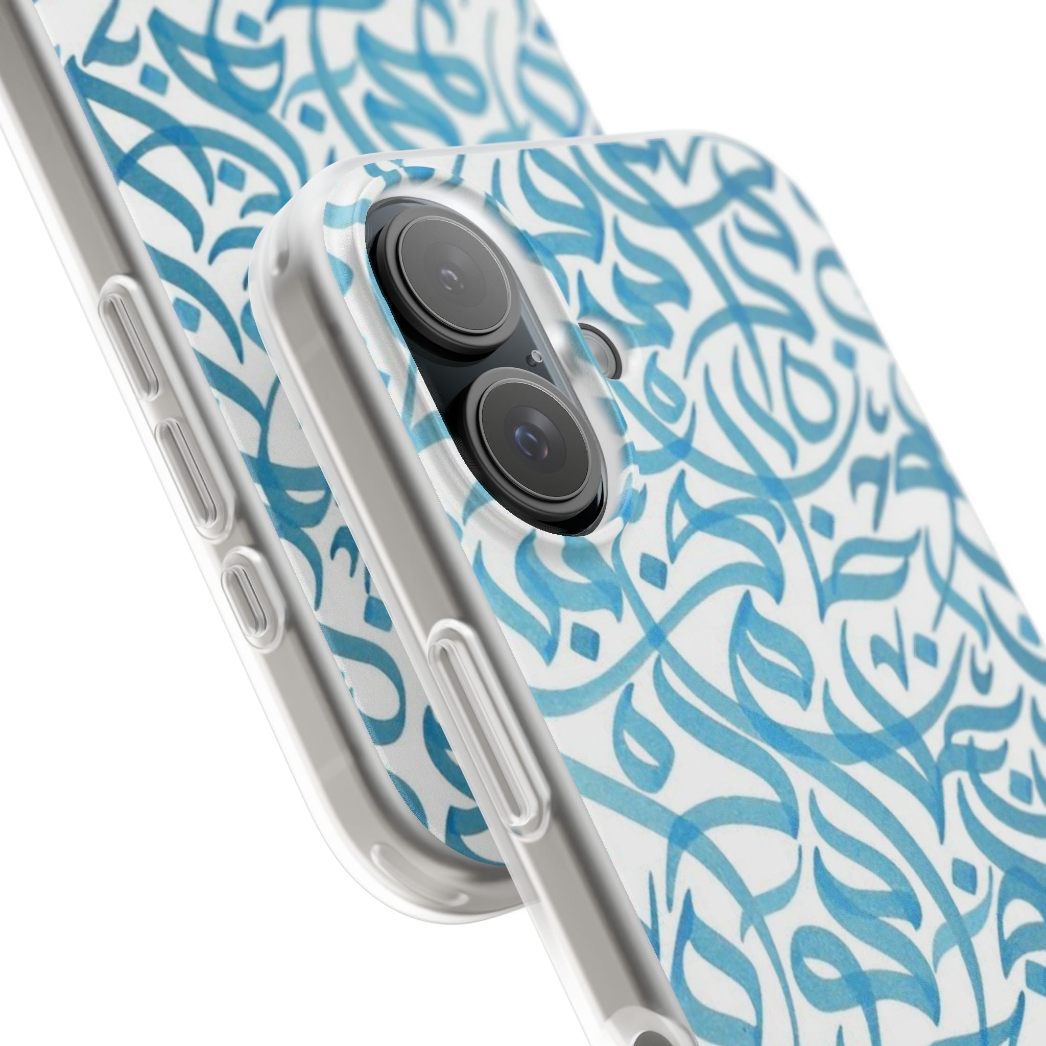 Arabic Calligraphy Blue - Flexi Case