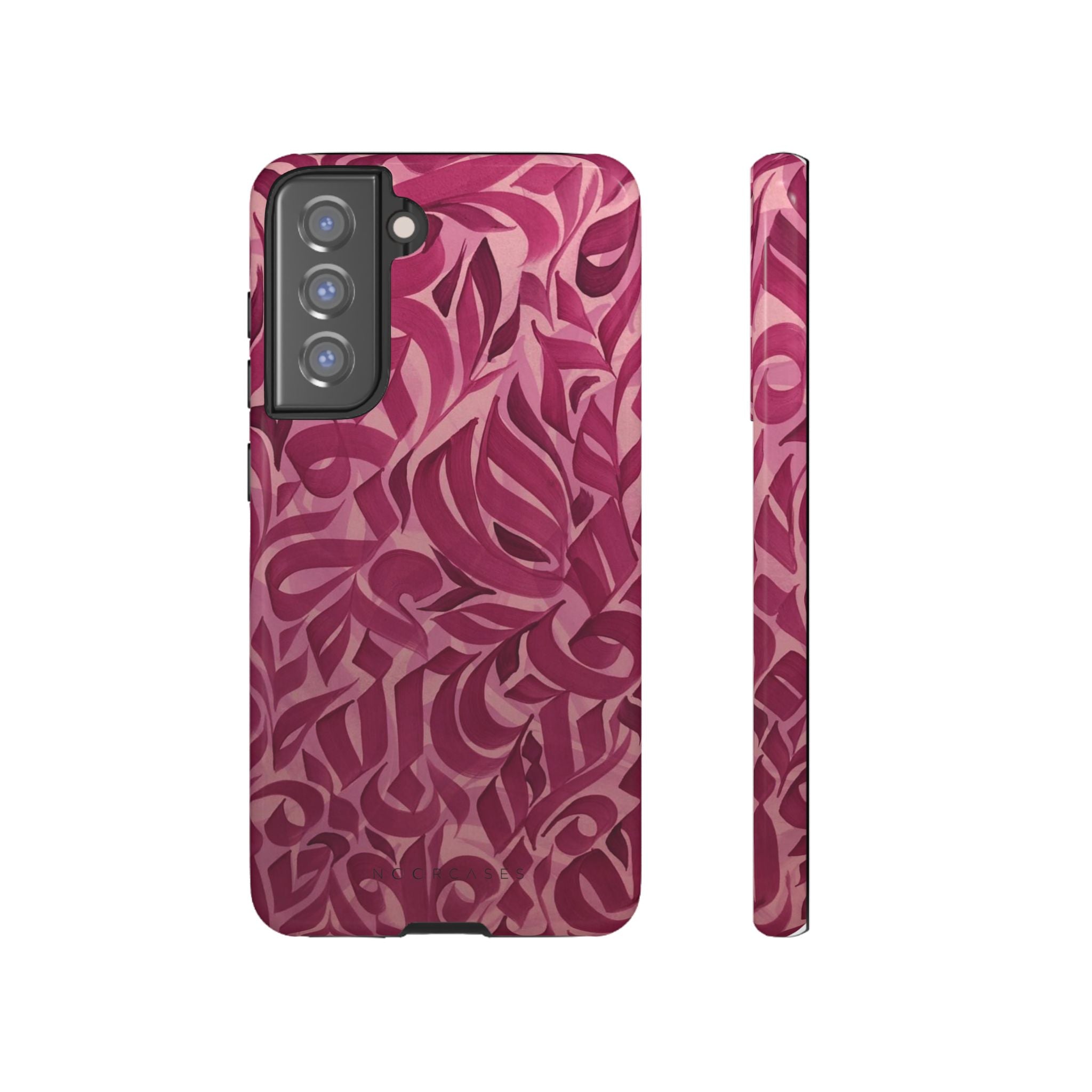 Floral Calligraphy Pink - Tough Case