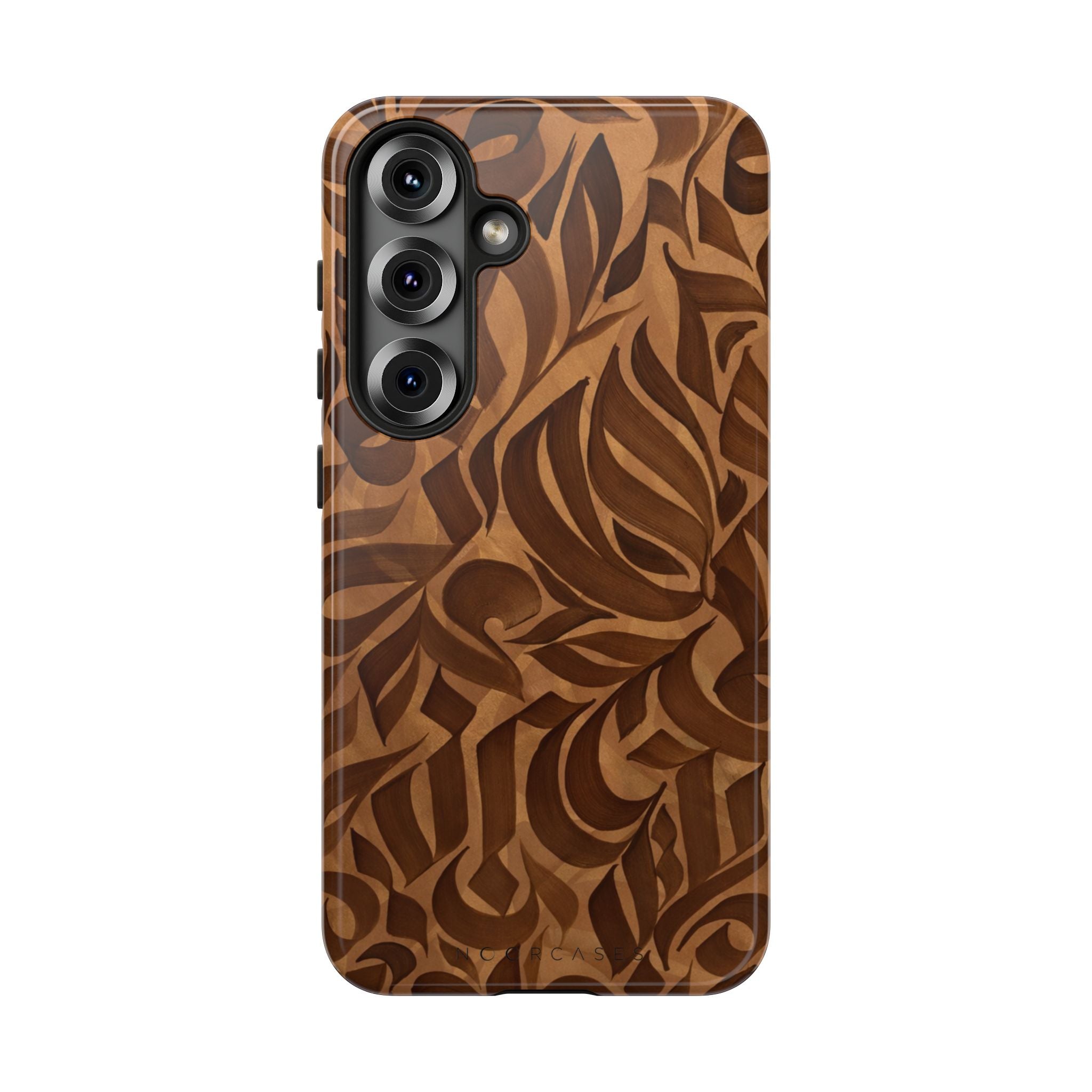 Floral Calligraphy Brown - Tough Case