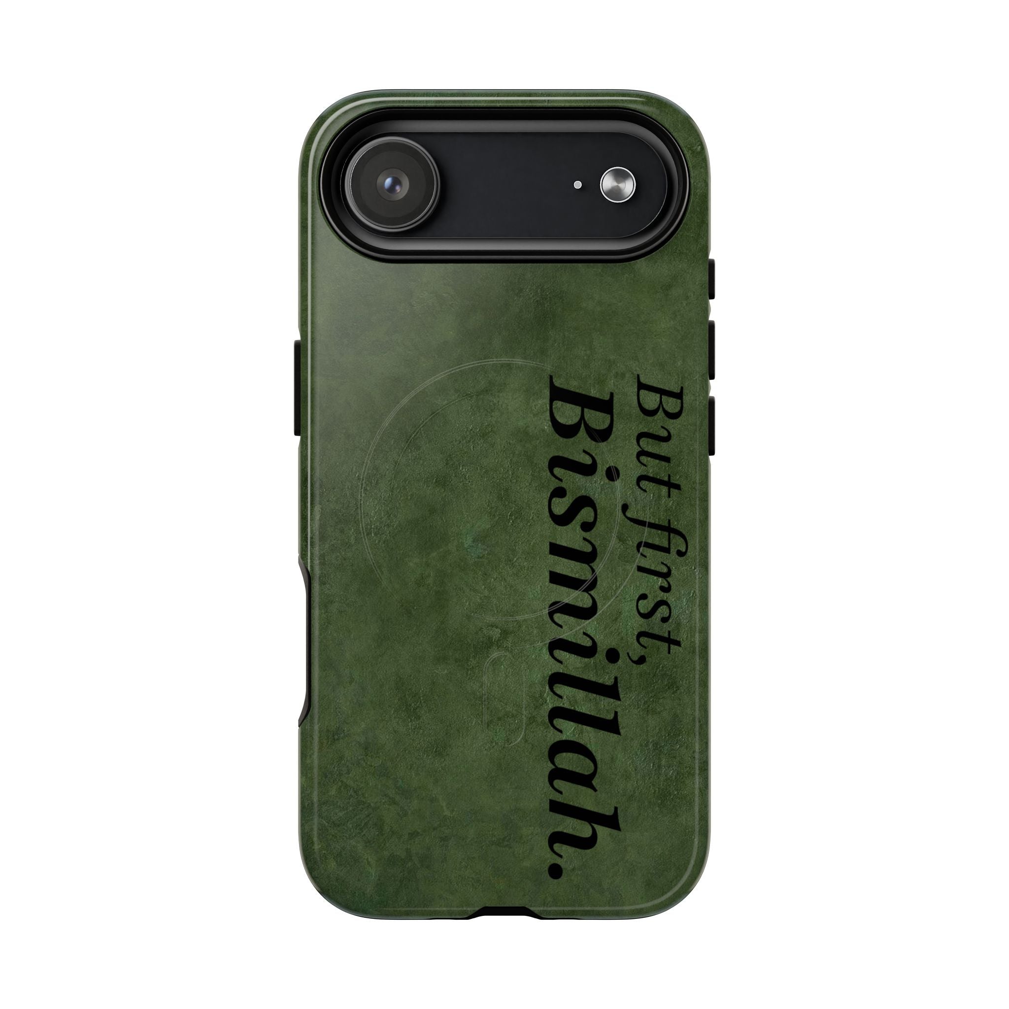 “But First, Bismillah” Green Magnetic Case