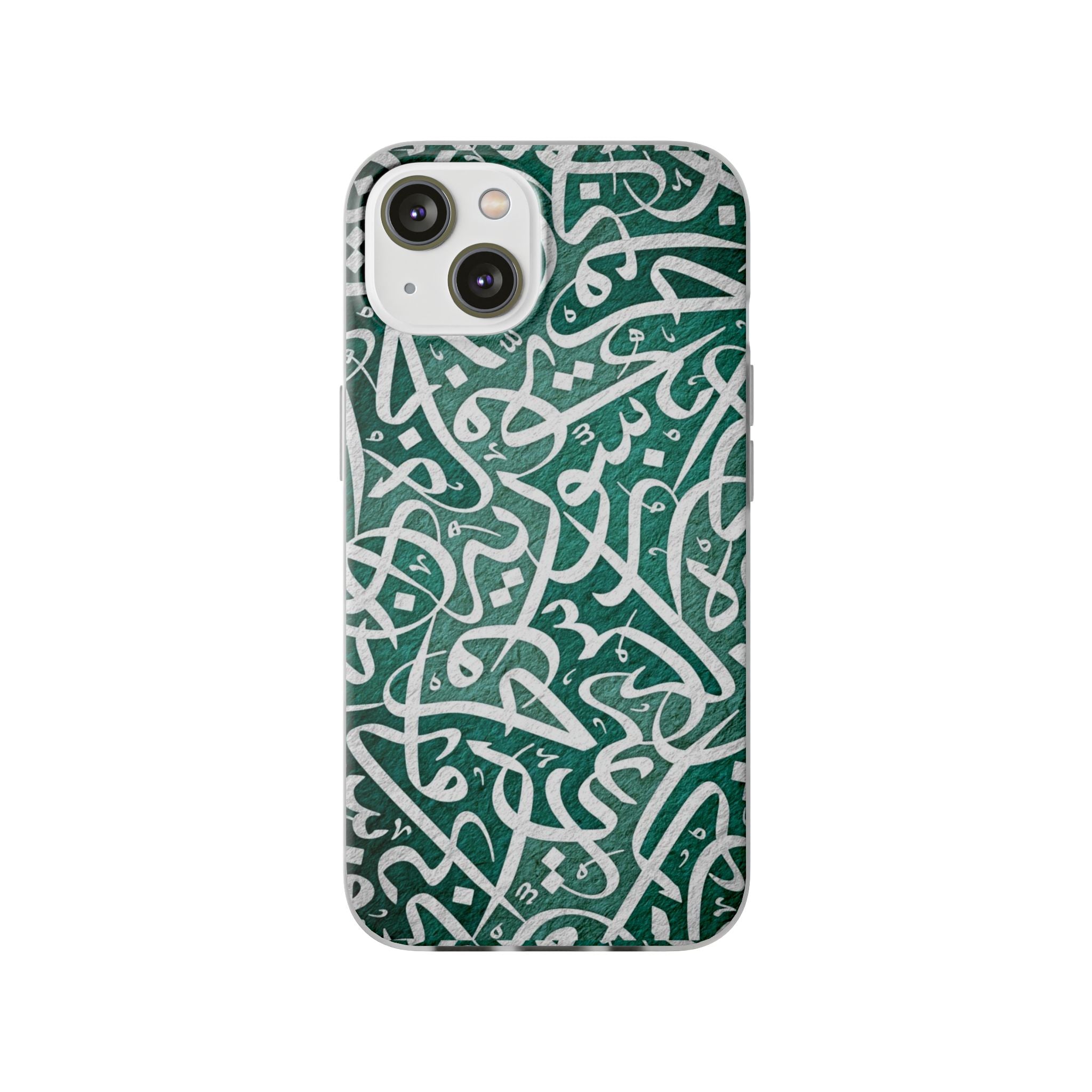 Arabic Calligraphy Phone Case — Teal Script Flexi Case