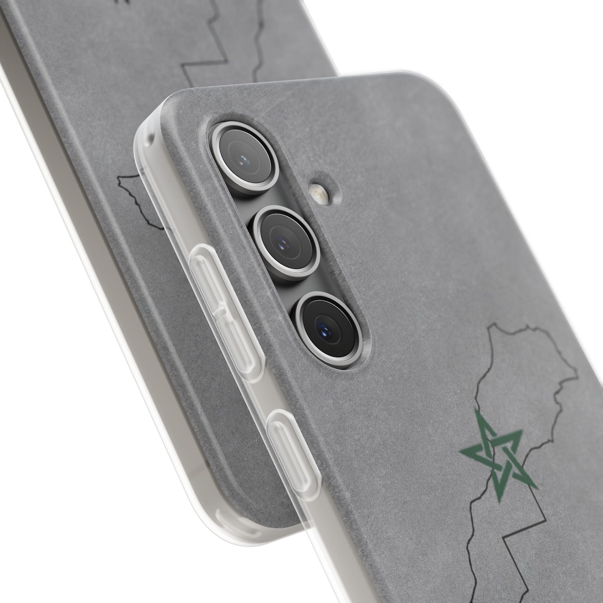Morocco (+212) Grey - Flexi Case