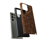 Floral Calligraphy Brown - Tough Case