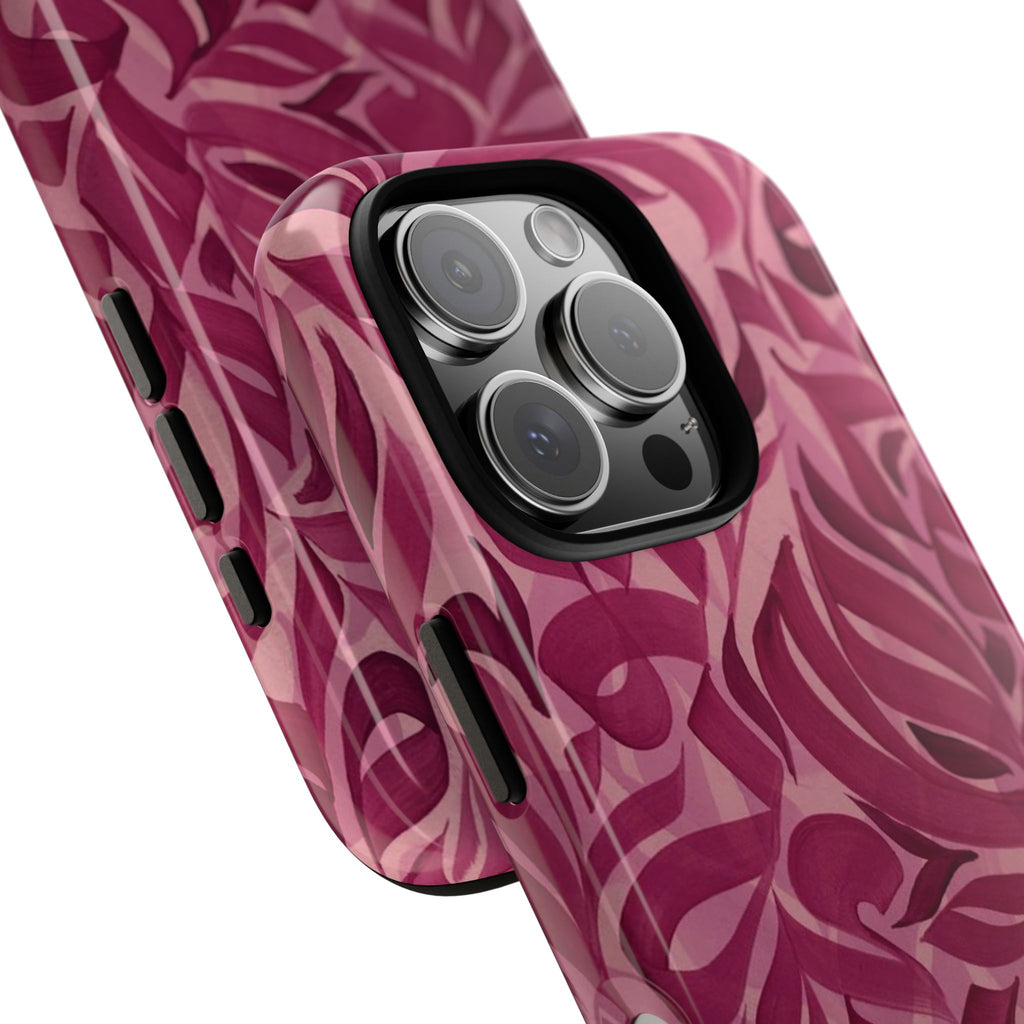 Floral Calligraphy Pink - Tough Case