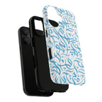 Flowing Calligraphy Blue - Magnetic Case