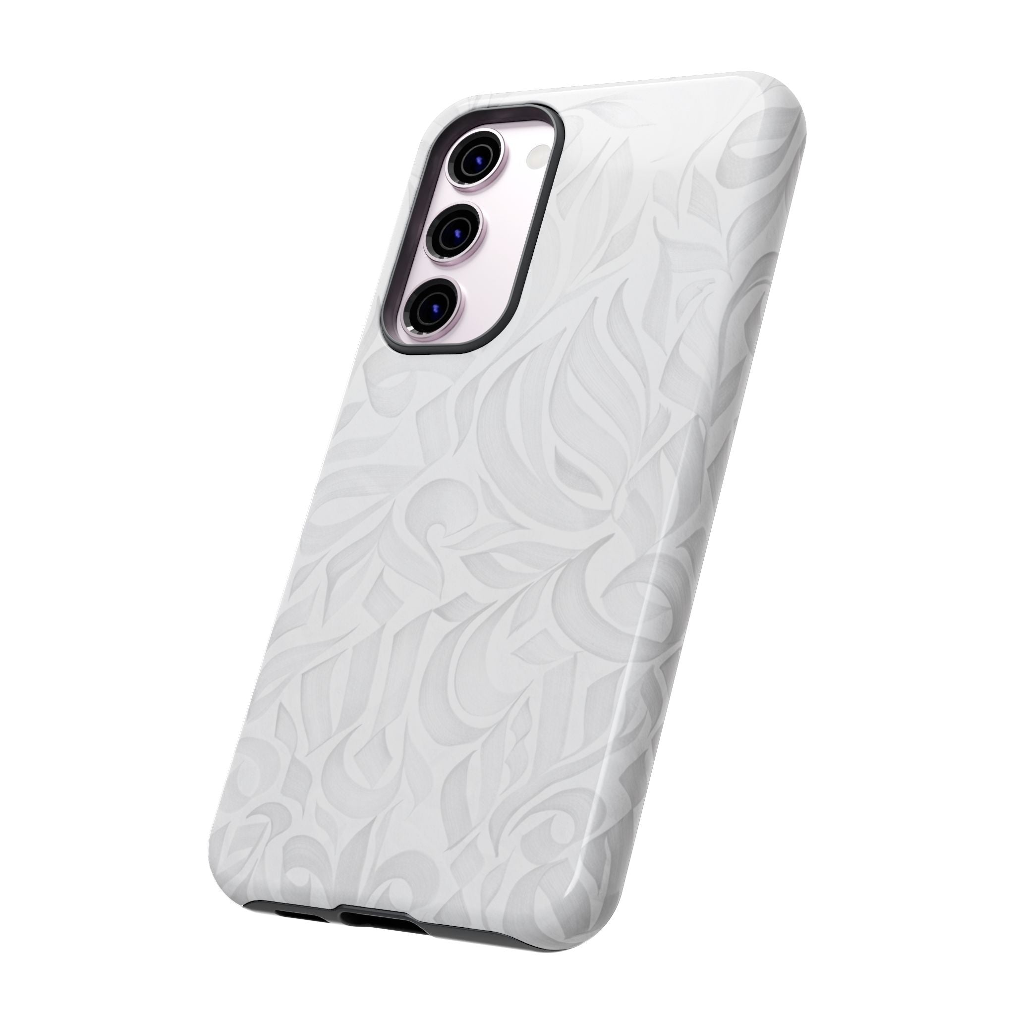 Floral Calligraphy White - Tough Case