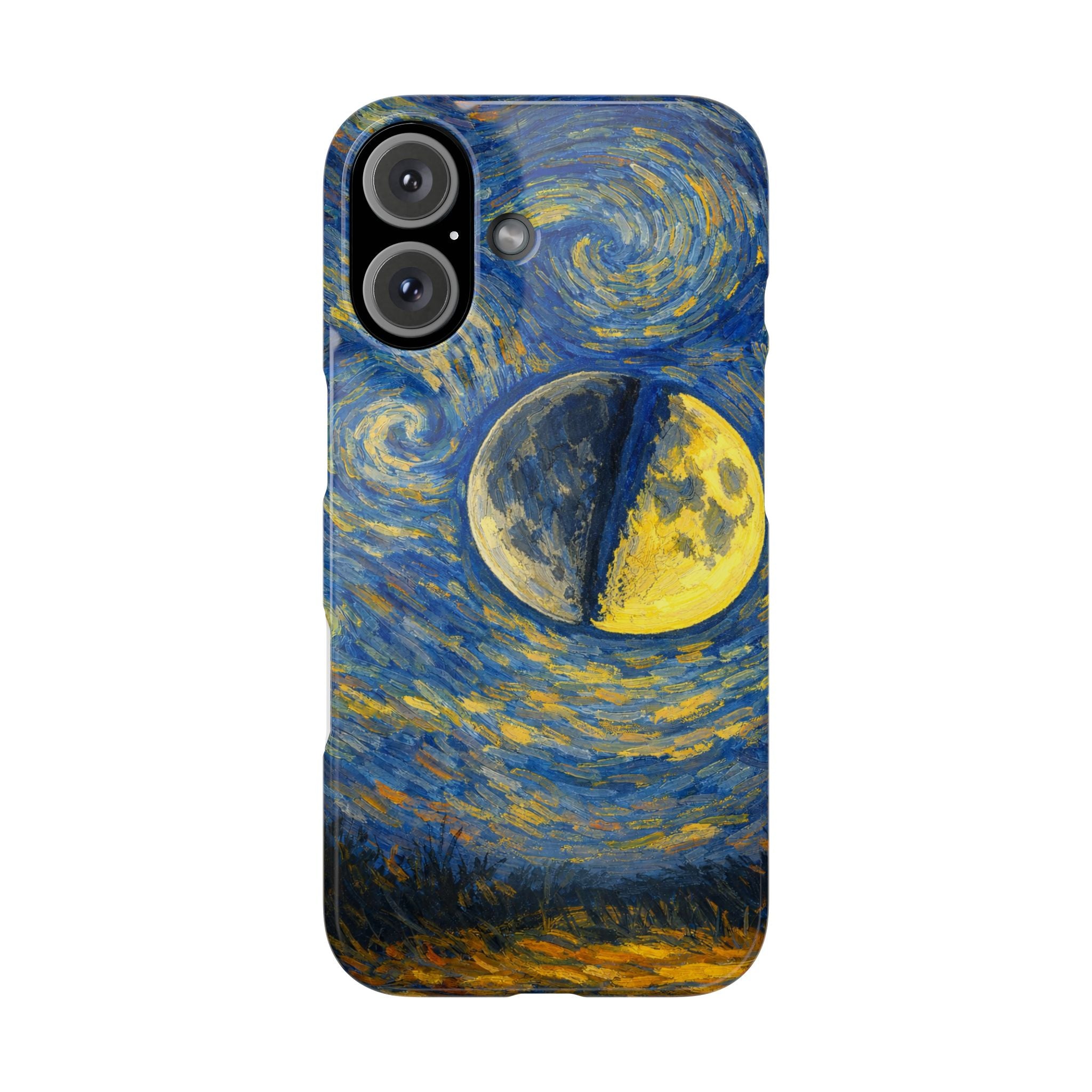 Van Gogh Night Sky Moon Split - Art Case
