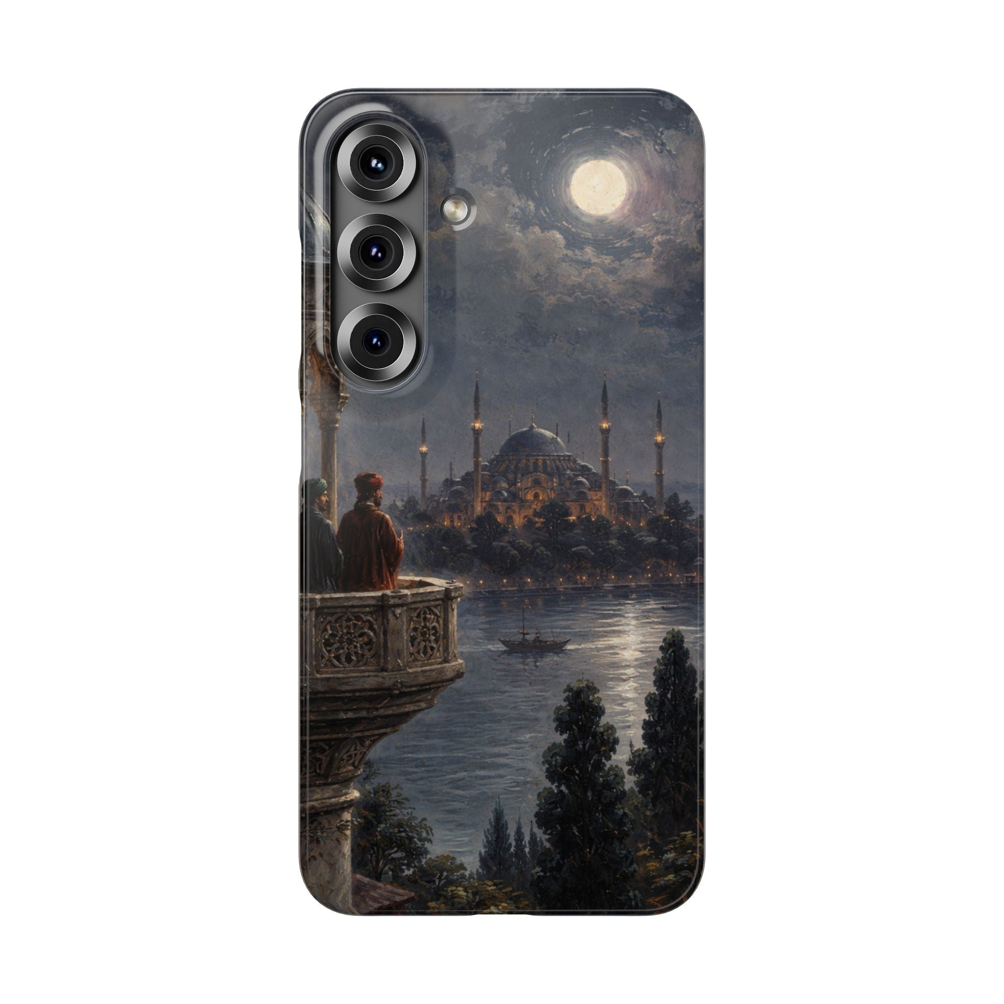Moonlit Istanbul Landscape - Art Case