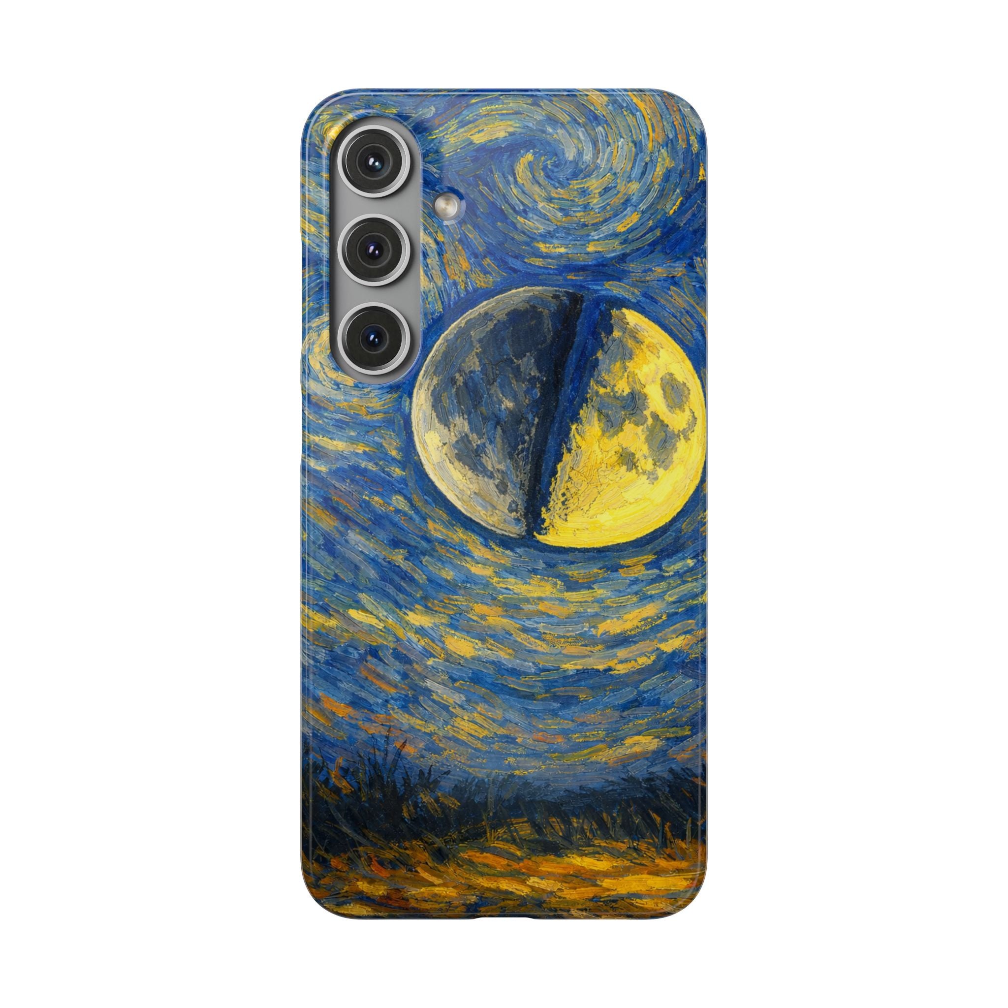 Van Gogh Night Sky Moon Split - Art Case