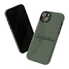 ''Alhamdulillah'' Olive Green - Tough Case