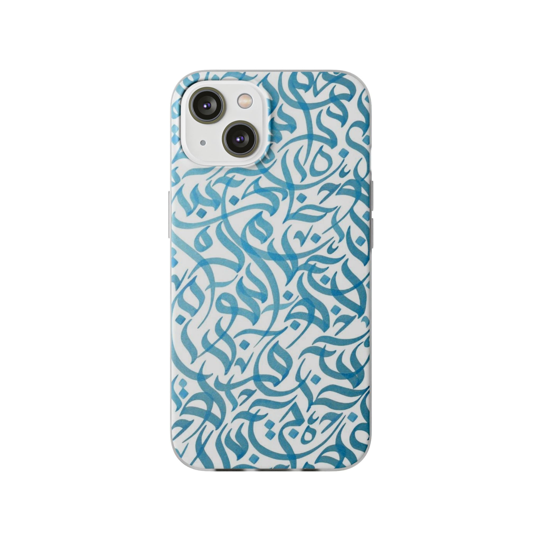 Arabic Calligraphy Blue - Flexi Case