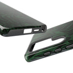 Floral Calligraphy Dark Green - Tough Case