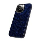 Floral Calligraphy Navy Blue- Tough Case