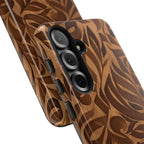 Floral Calligraphy Brown - Tough Case
