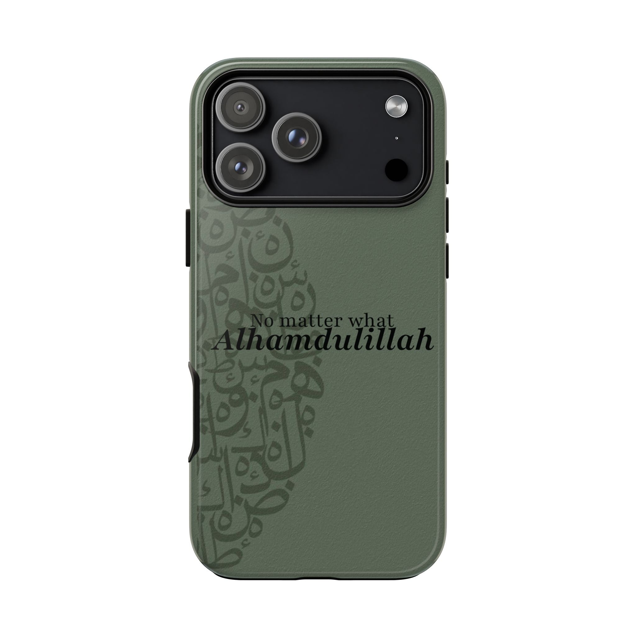 ''Alhamdulillah'' Olive Green - Tough Case