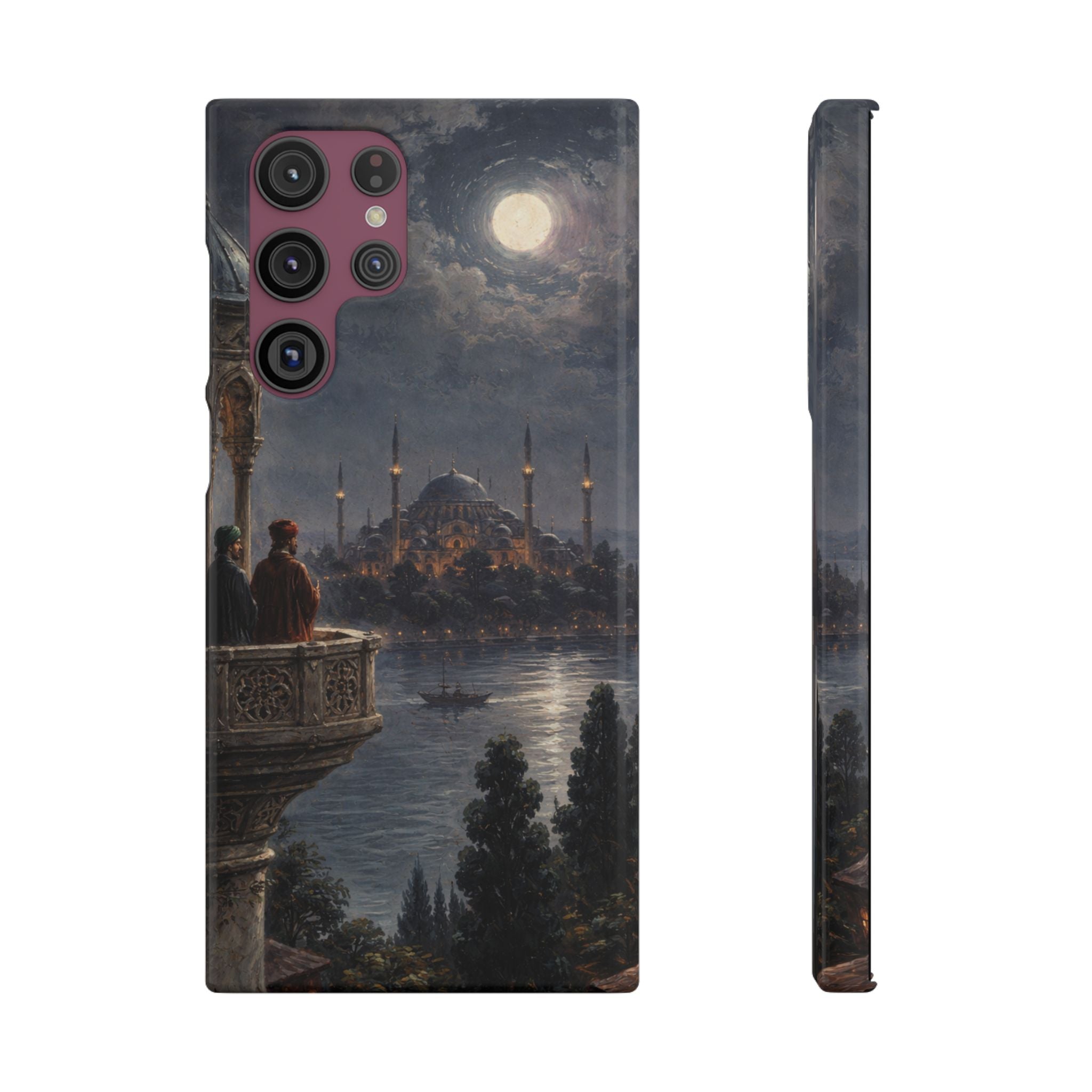 Moonlit Istanbul Landscape - Art Case