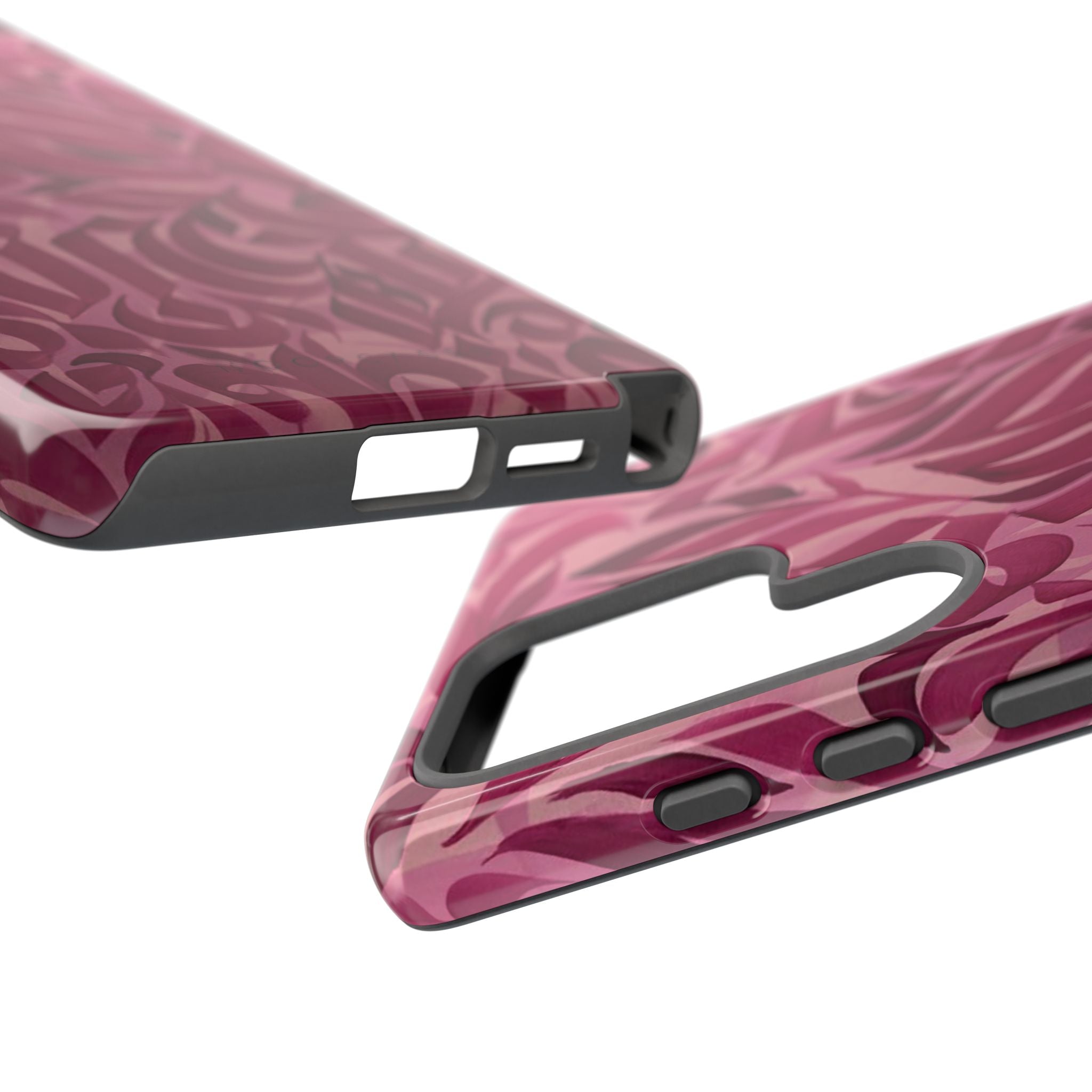 Floral Calligraphy Pink - Tough Case