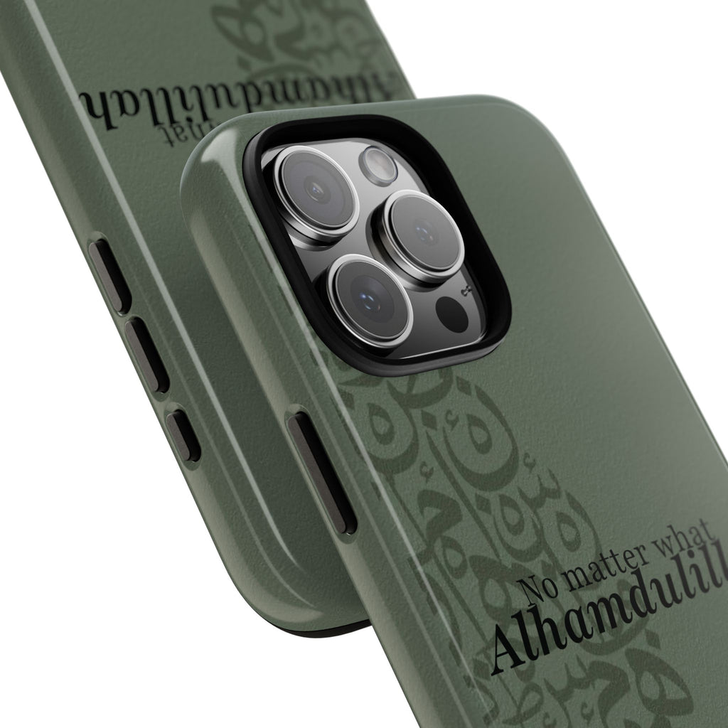 ''Alhamdulillah'' Olive Green - Tough Case
