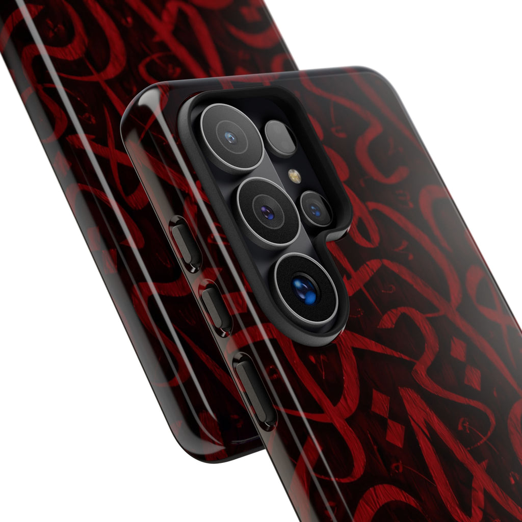 Wooden Calligraphy Red - Tough Case