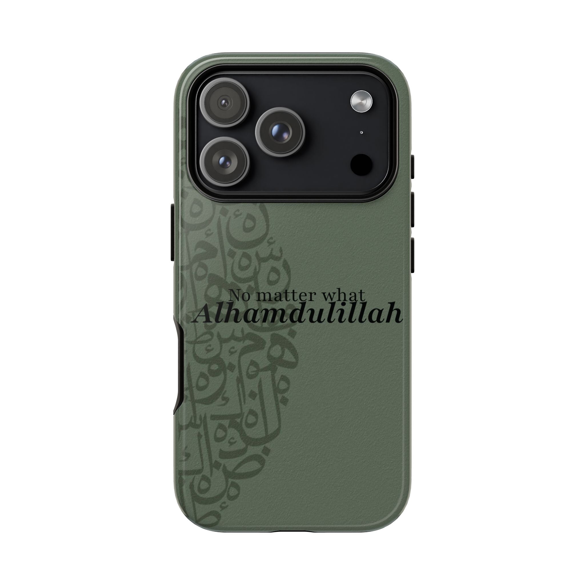 ''Alhamdulillah'' Olive Green - Tough Case
