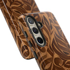 Floral Calligraphy Brown - Tough Case