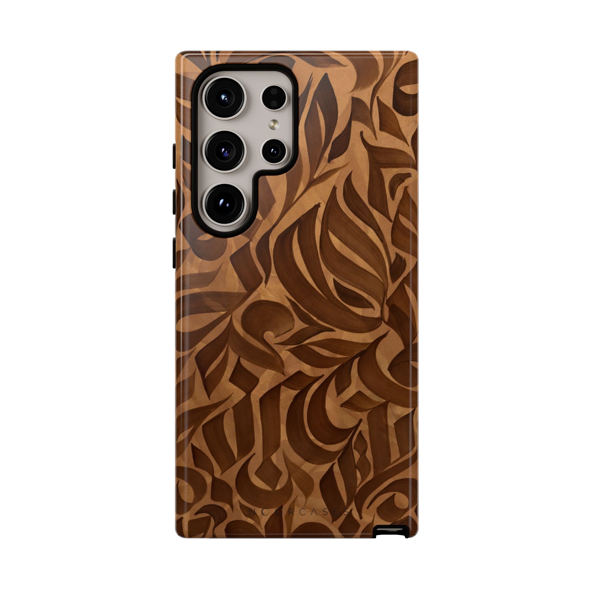 Floral Calligraphy Brown - Tough Case
