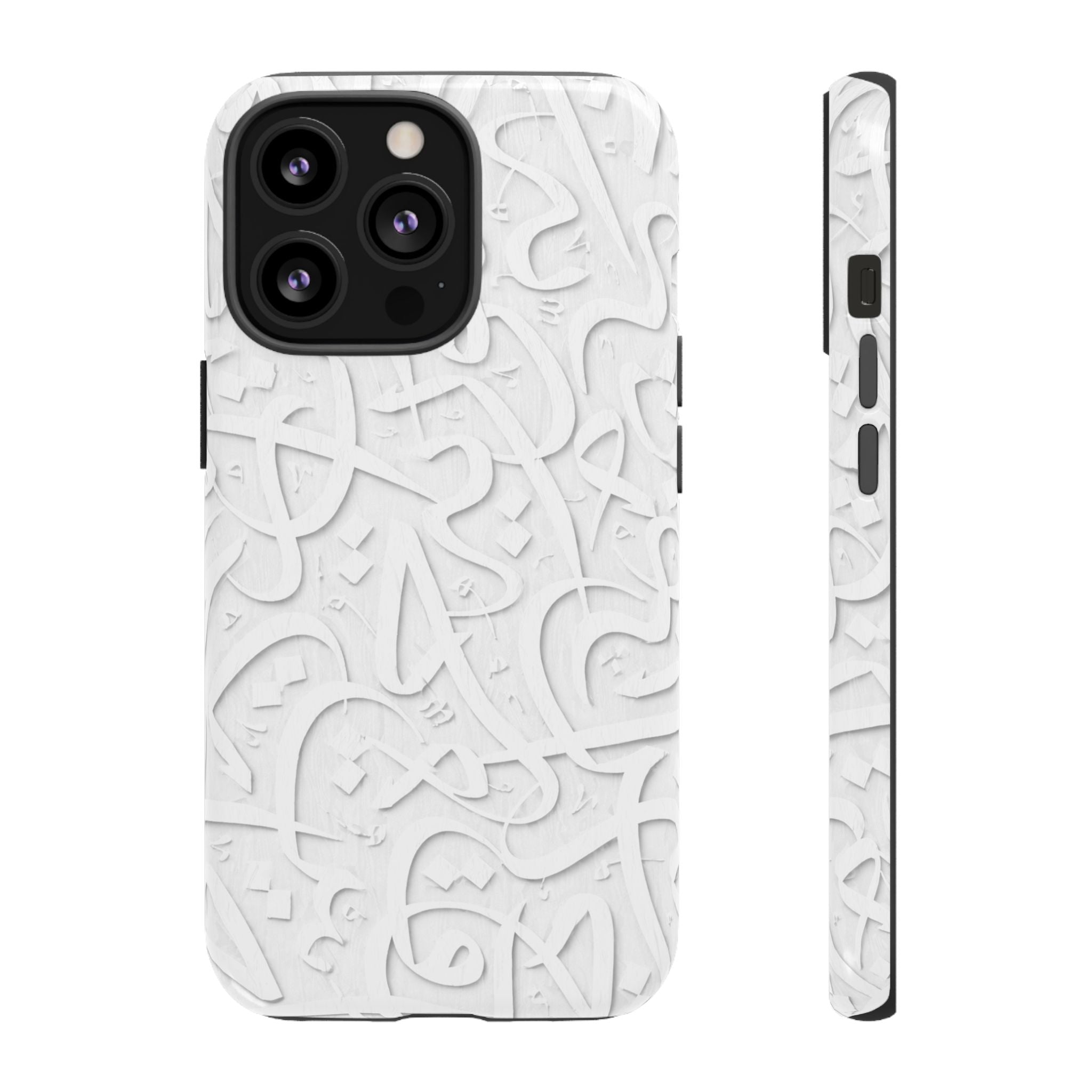 Wooden Calligraphy White - Tough Case