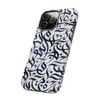Flowing Calligraphy Navy Blue - Tough Case