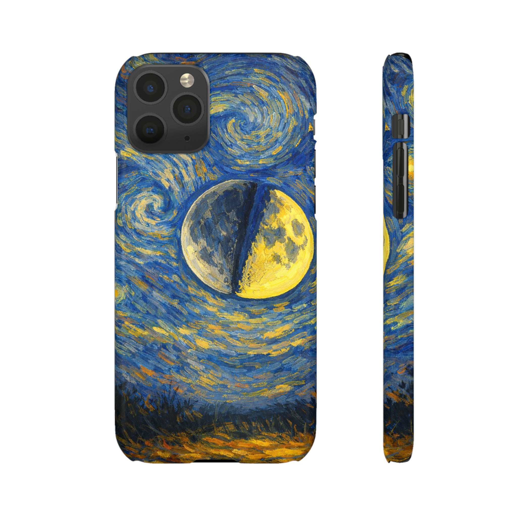 Van Gogh Night Sky Moon Split - Art Case
